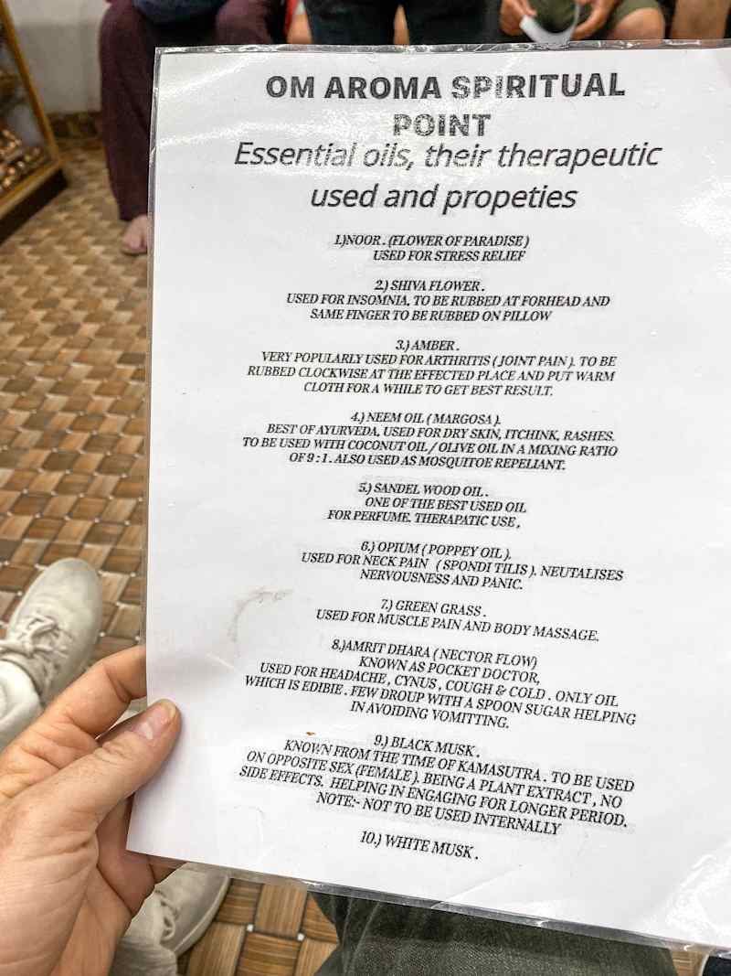 List of essential oils