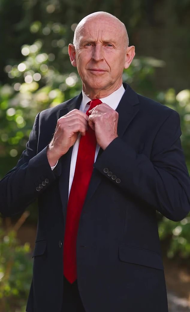 The young toddler laughing is the new Chancellor of the Exchequer John Healey