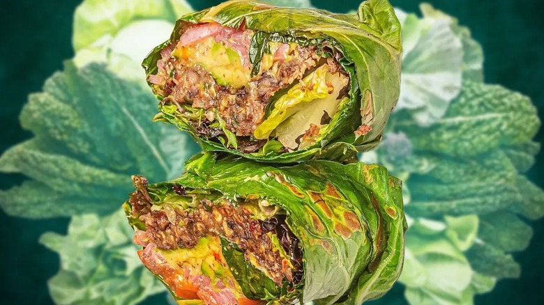 Give lettuce a break and wrap your burgers with another leafy ingredient