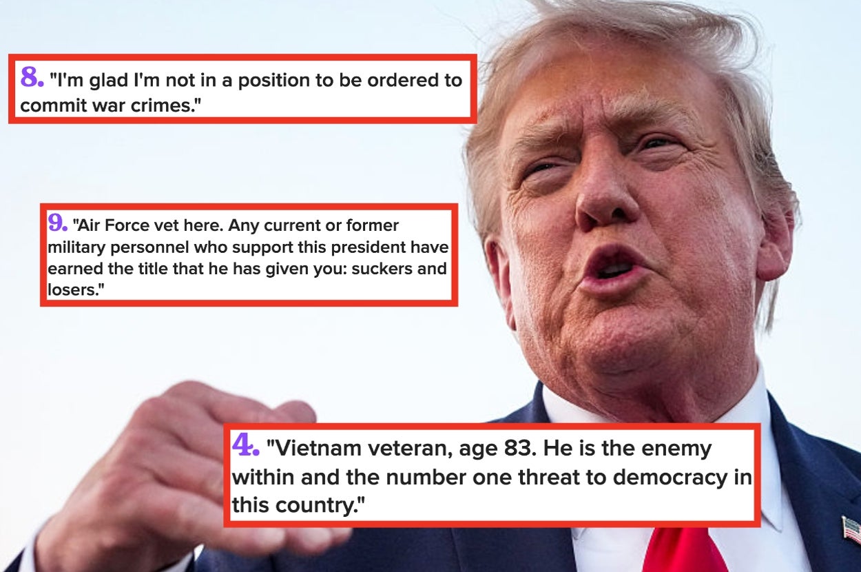 US military and veterans share brutally honest thoughts about Trump