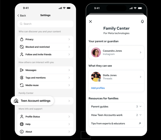 Threads rolls out parental supervision tools