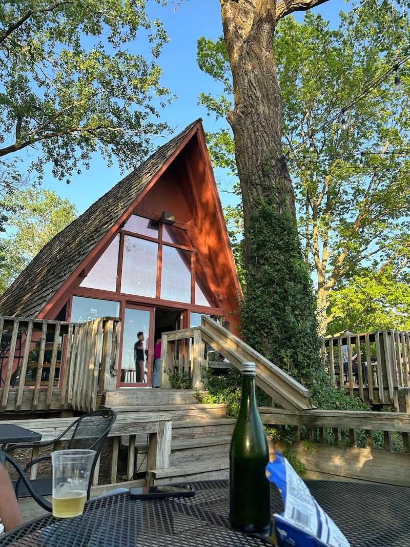 The Easygoing Patio At The A-Frame