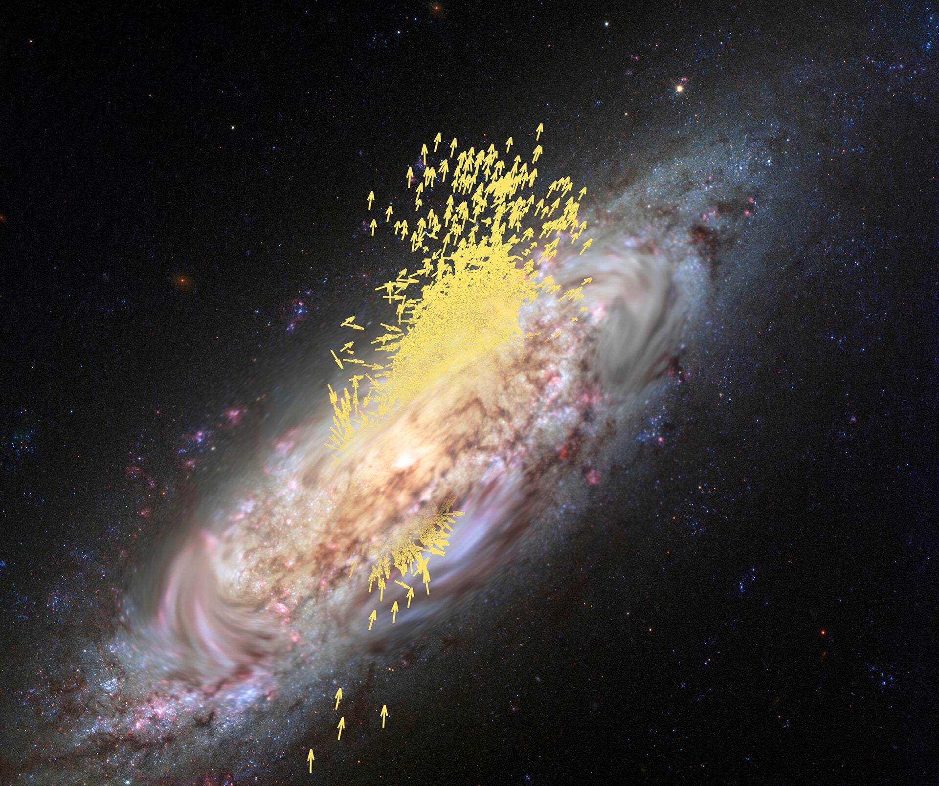 Cosmic collision: The Milky Way once flipped by more than 90 degrees