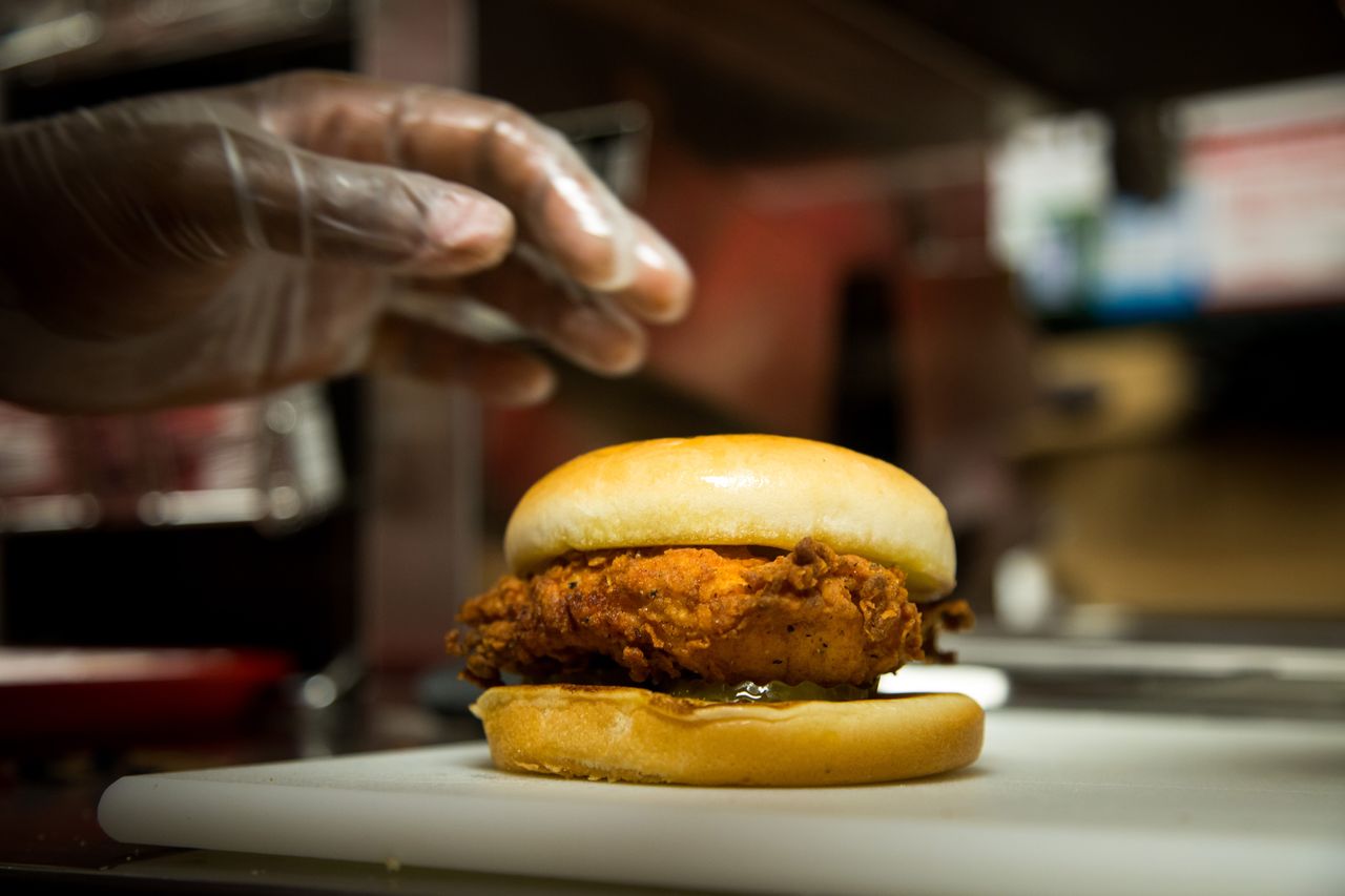 Chick-fil-A fried chicken sandwich