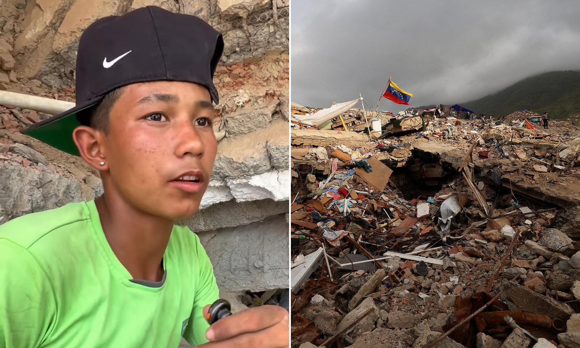 Grieving children spend three weeks to dig their late mother out of Venezuela earthquake rubble