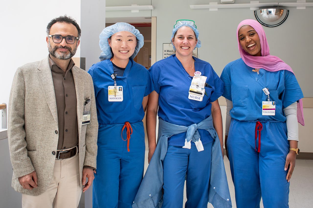 Sabirah with the Neurosurgery OR Team at UMMC