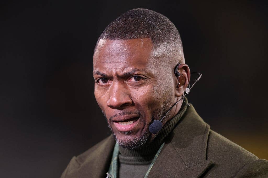 ESPN commentator Ryan Clark looks on prior to the game between the Green Bay Packers and the Philadelphia Eagles at Lambeau Field on November 10, 2025 in Green Bay, Wisconsin.