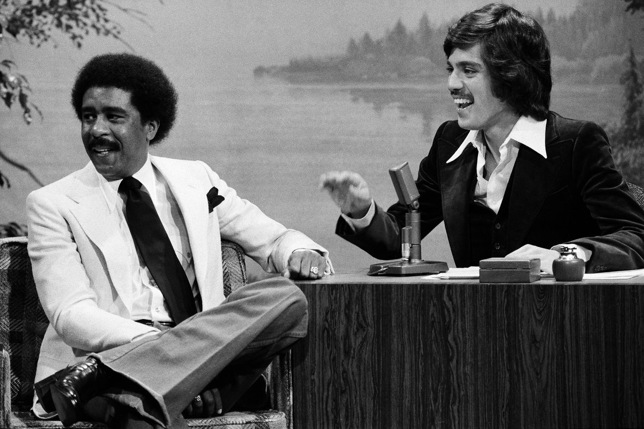 Richard Pryor during an interview with guest host Freddie Prinze on June 21, 1976
