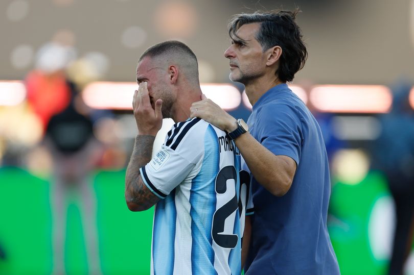 Alexis Mac Allister was tearful following Argentina's defeat to Spain