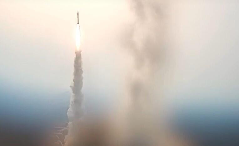 An image taken from video aired on July 21, 2026, by Iranian state TV shows what the broadcast referred to as an Iranian missile being launched at U.S. military installations in the Persian Gulf and other Middle Eastern nations. / Credit: Iranian state media