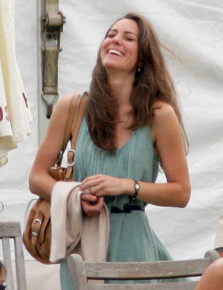 Kate Middleton watches Prince William and Prince Harry play in the Chakravarty Cup polo match at the Beaufort Polo Club on July 10, 2010 in Tetbury, England. (Photo by Indigo/Getty Images)