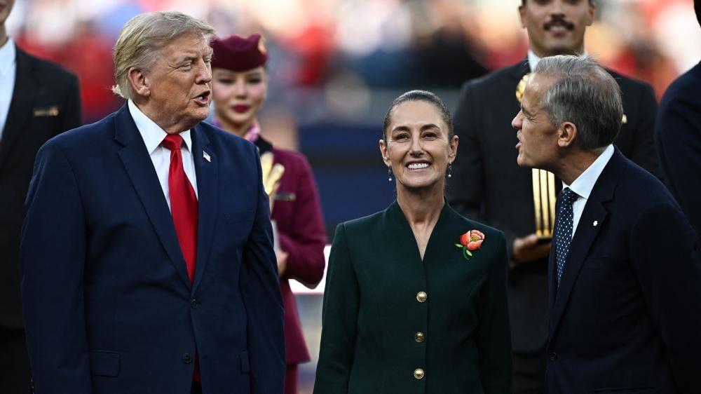 Trump and Carney were together over the weekend at the World Cup final, alongside Mexico's Claudia Sheinbaum
