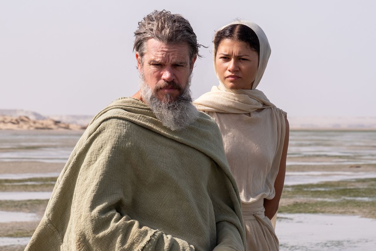 Matt Damon and Zendaya in 'The Odyssey'
