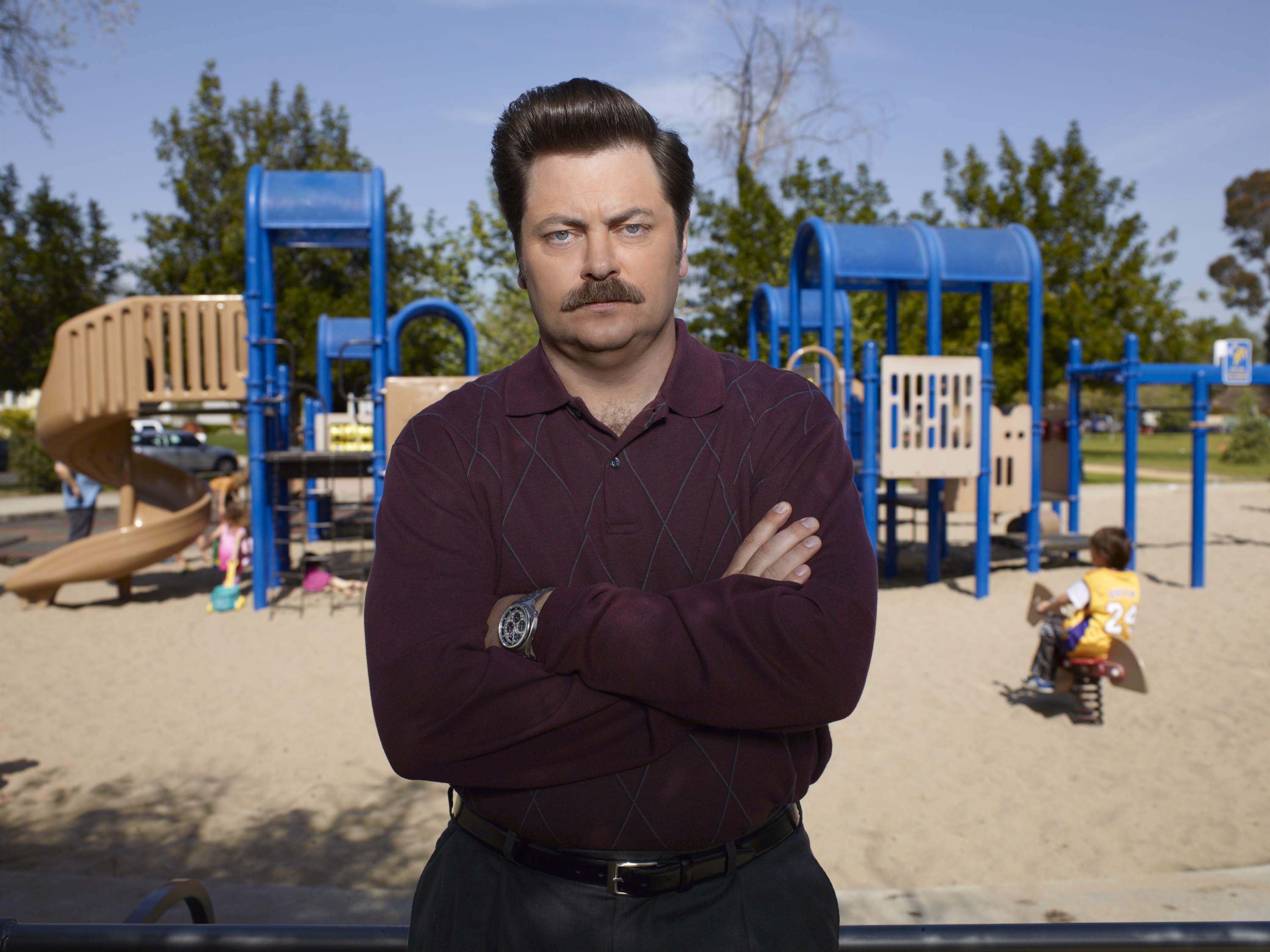 Nick Offerman as Ron Swanson in 'Parks and Recreation'