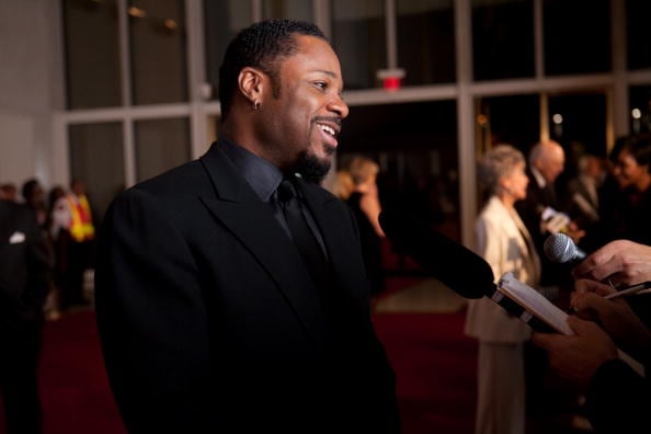 WASHINGTON - OCTOBER 26: Actor Malcolm-Jamal Warner talks to reporters at the 12th annual Mark Twain Prize for American Humor at the John F. Kennedy Center on October 26, 2009 in Washington, DC. The honoree this year is Bill Cosby. (Photo by Brendan Hoffman/Getty Images)