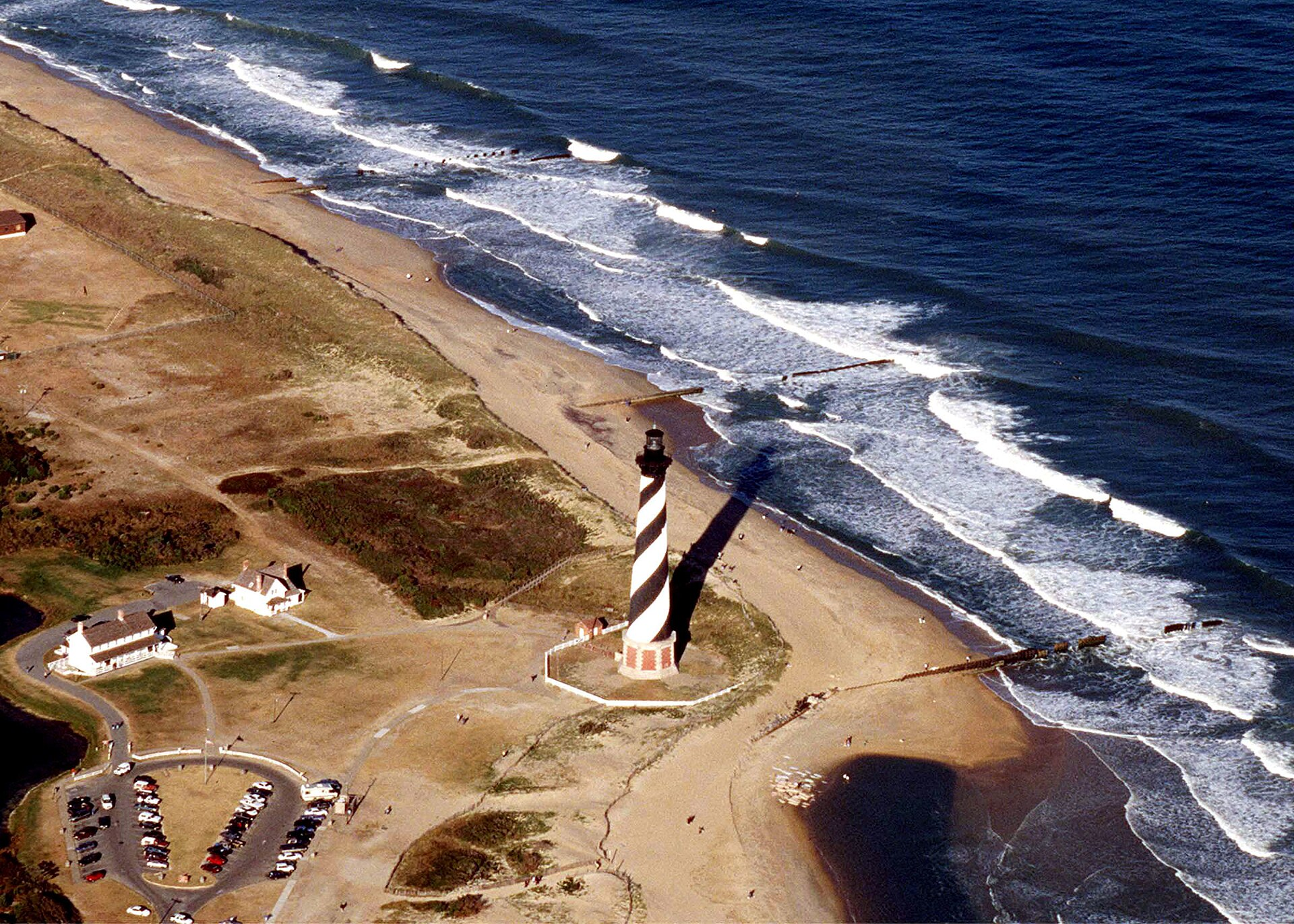The summer America picked up its tallest lighthouse and walked it half a mile inland