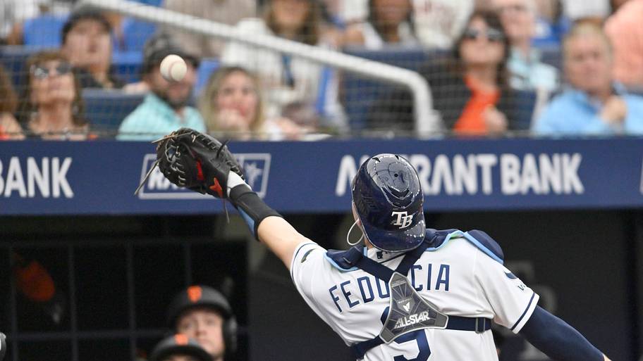 Tampa Bay Rays catcher Hunter Feduccia