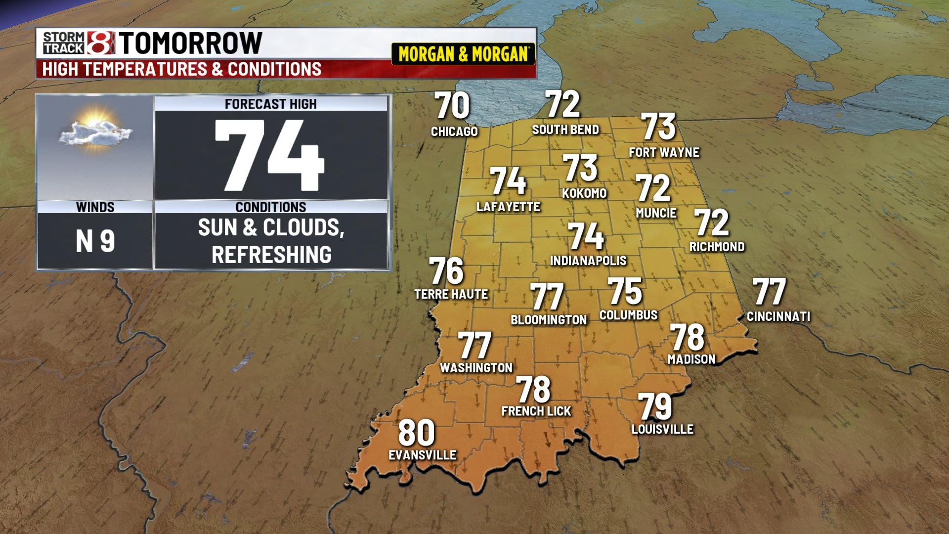 Taste of fall to end the week, hot & humid again by Sunday