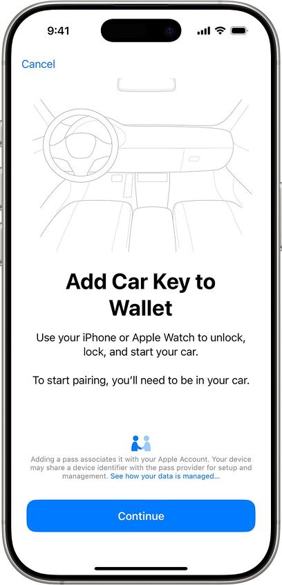what to know before putting a car key on iphone, Photo Credit Apple