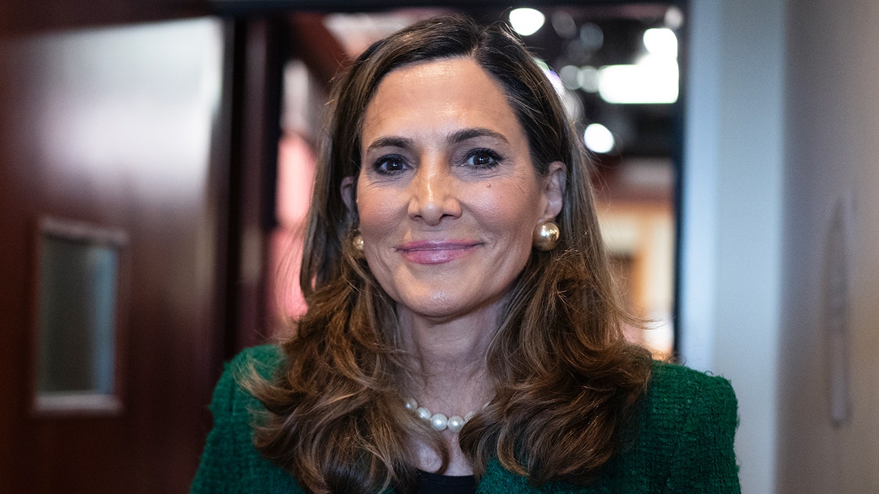 Rep. María Elvira Salazar, R-Fla., leaves a news conference in the U.S. Capitol on developments regarding Cuba including the indictment of former Cuban President Raul Castro, on Wednesday, May 20, 2026.