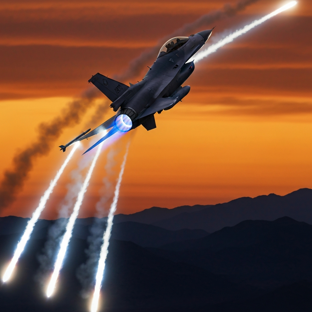 F-16 Viper pilot’s DFC: Houthi missile threat & evasion tactics