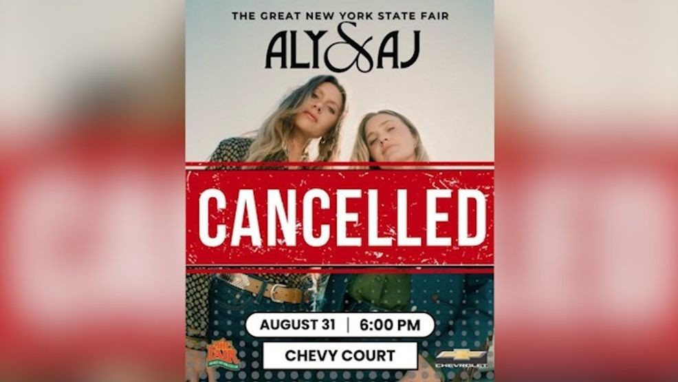 Aly & AJ concert at The Great New York State Fair cancelled