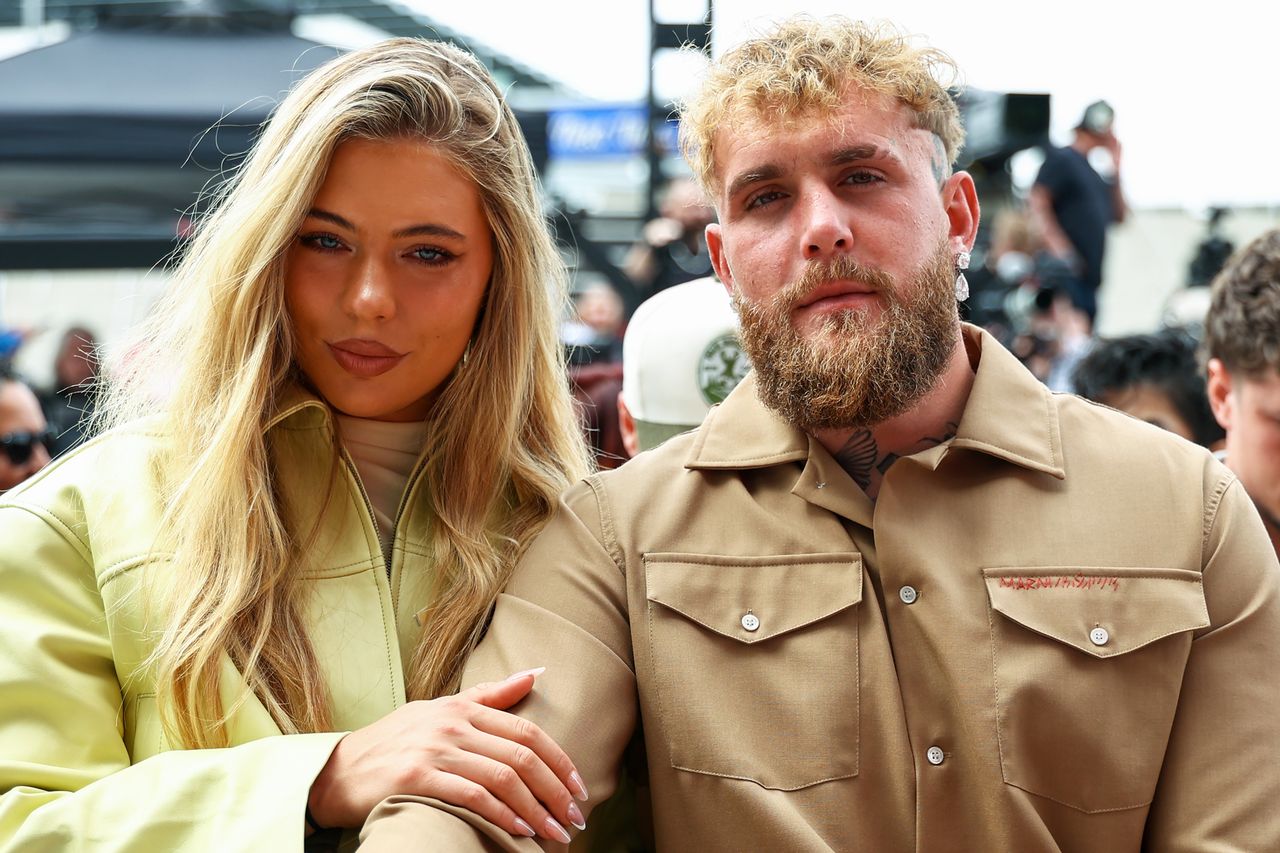 Jutta Leerdam and Jake Paul attend Netflix's Ronda Rousey x Gina Carano Los Angeles MMA Press Conference at Intuit Dome on March 10, 2026 in Inglewood, California