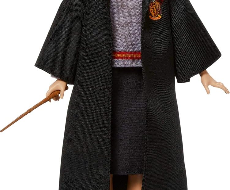 Hermione Granger Mattel collectible fashion doll with Hogwarts robe and wand