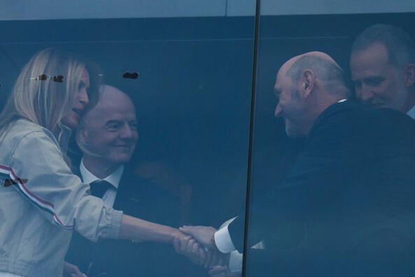 Melania spent the World Cup final alongside the Spanish royal family