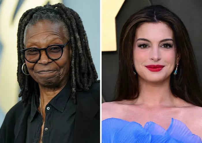 Anne Hathaway Breaks Down On 'The View' After Whoopi Goldber Praises Her Career