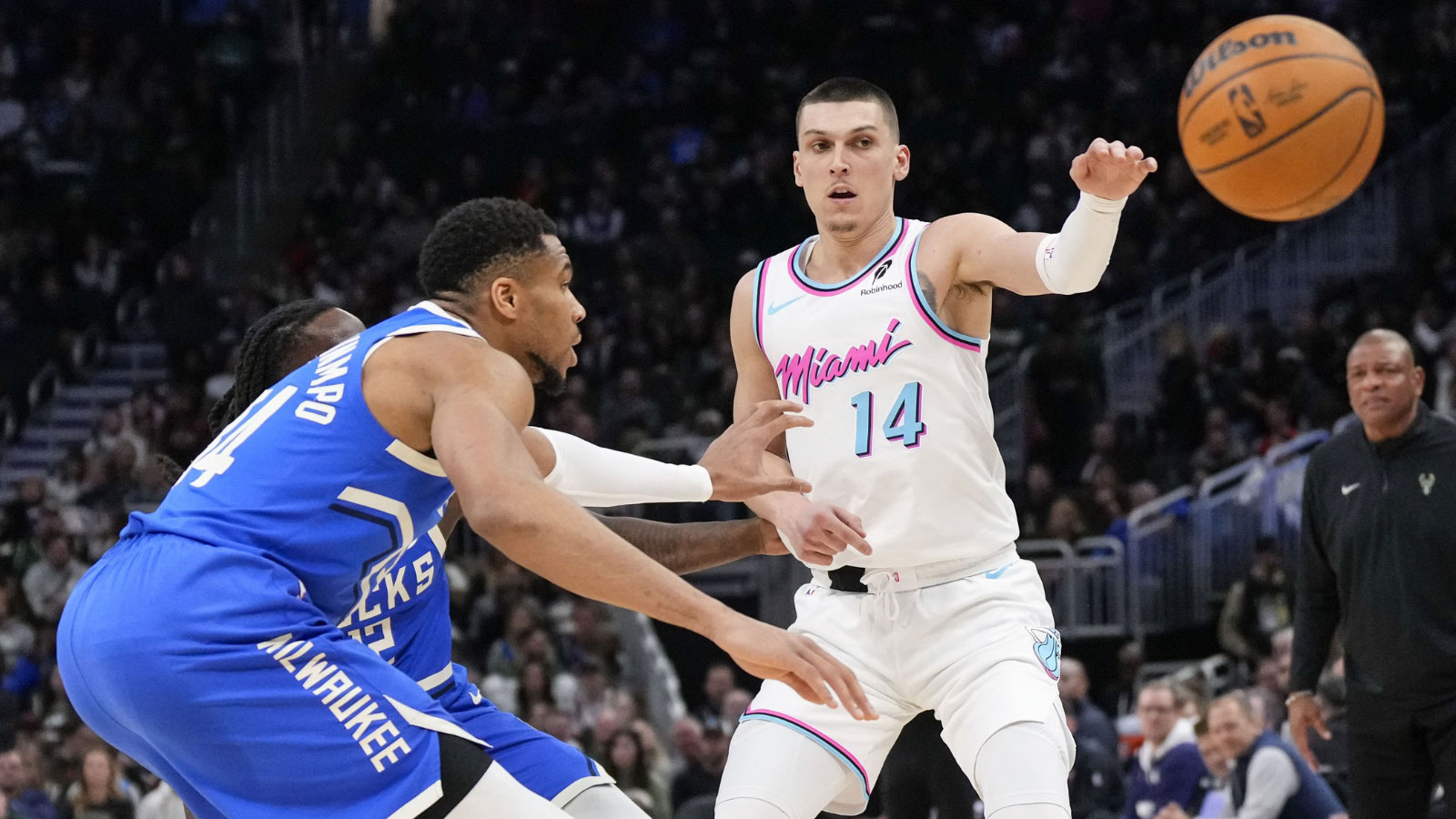 Bucks’ Tyler Herro reveals immediate reaction to Heat-Giannis trade