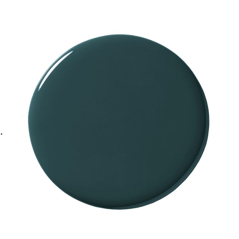 dark teal paint blob