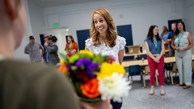 Why was Utah first lady Abby Cox in South Salt Lake reading 'Pete the Cat?'