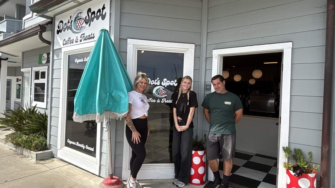 Dot’s Spot Coffee & Treats co-owners are Molly Shopshear, Dotty Humphrey and Mike Shopshear, seen here on July 13, 2026.