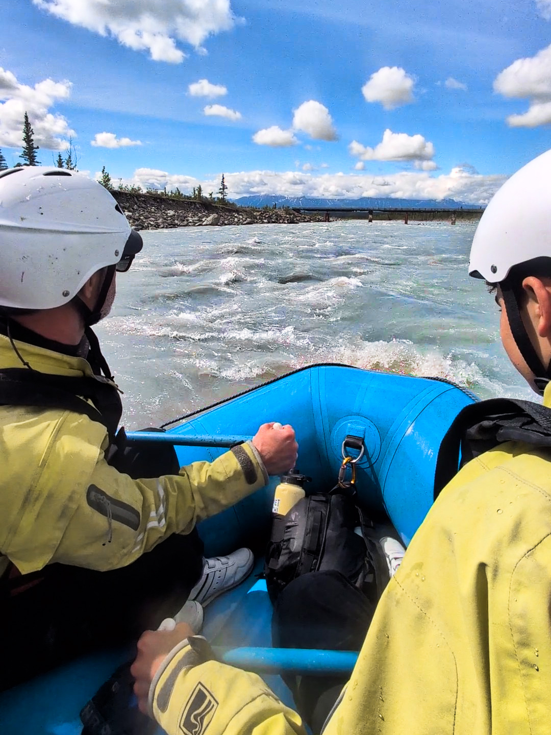 Whitewater rafting on Kennicott River with McCarthy River Tours in Wrangell-St Elias National Park, McCarthy, Alaska