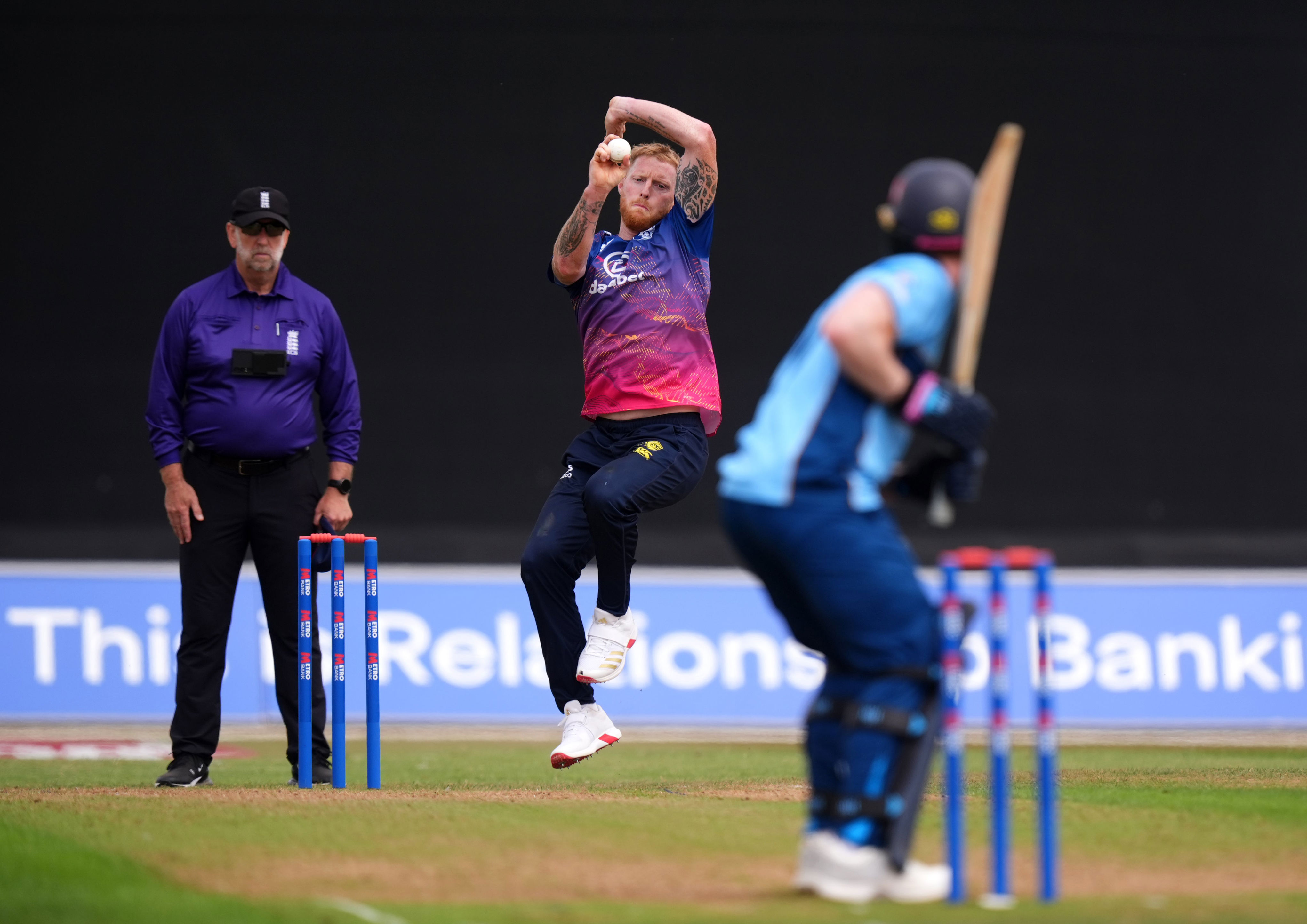 Ben Stokes bowled nine economical but wicketless overs (Mike Egerton/PA) (PA Wire)