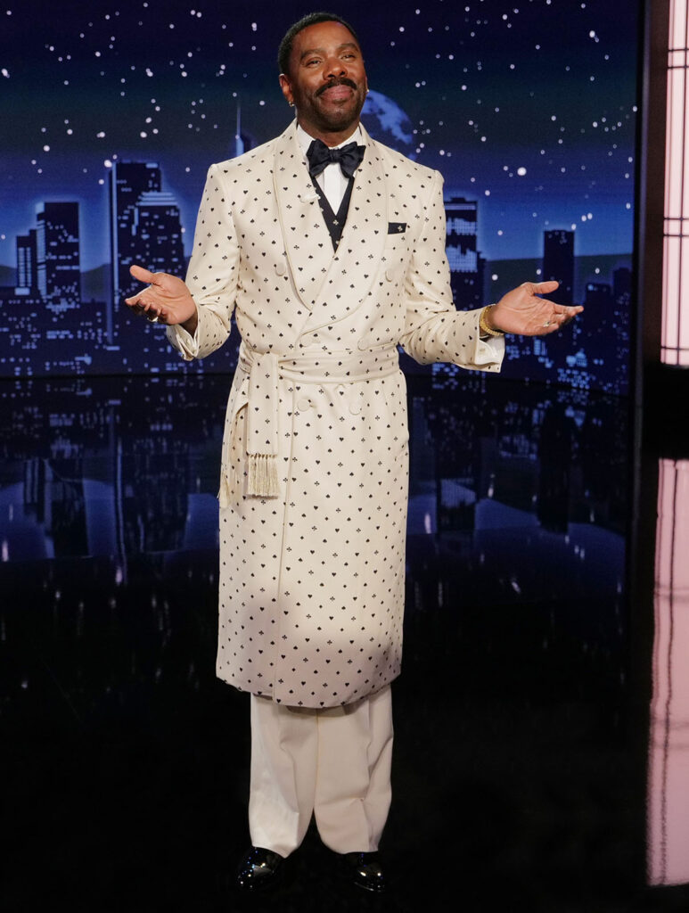 Colman Domingo wore Dunhill hosting Jimmy Kimmel Live!