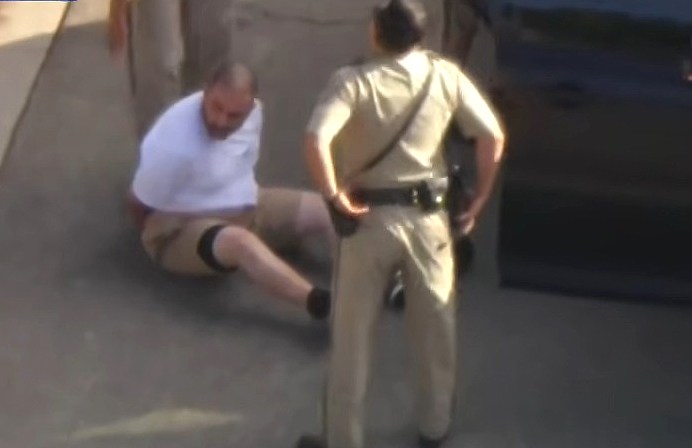 Dramatic end to LA police chase as cops ram attempted murder suspect’s luxury vehicle