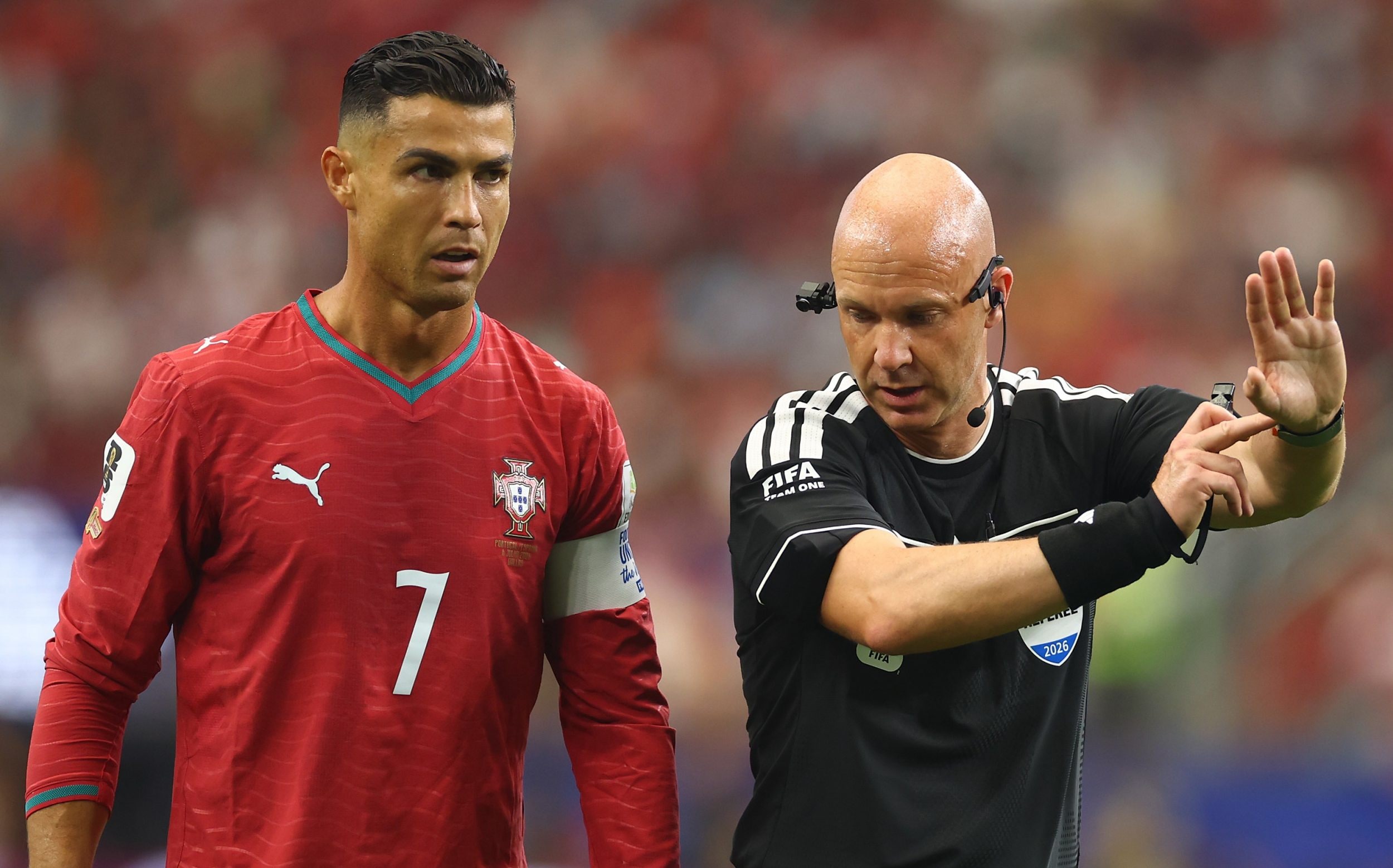 Taylor's final match was also Cristiano Ronaldo's last World Cup game, as Portugal were knocked out by Spain