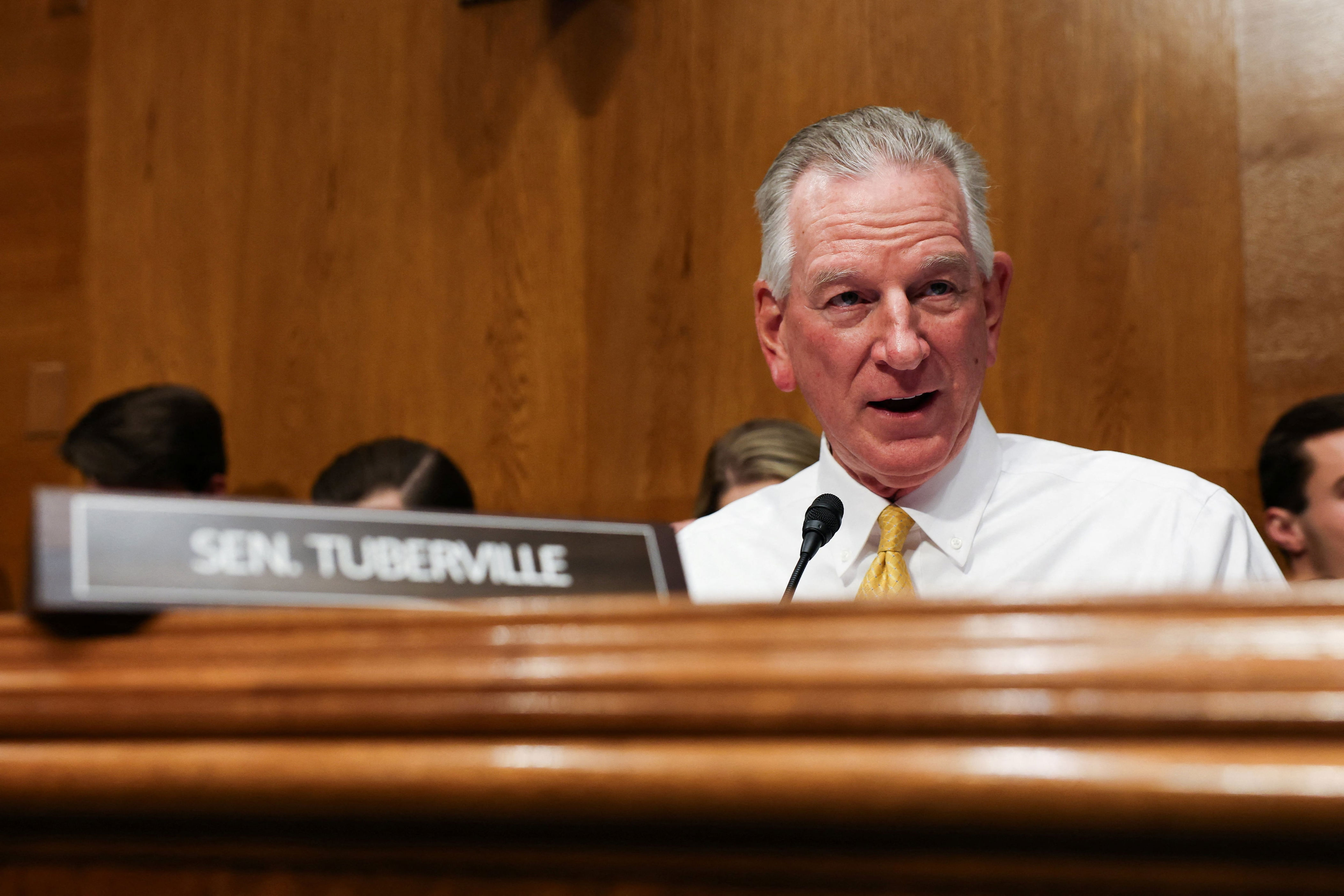 Tommy Tuberville has called on Mitch McConnell to report back to the Senate. / Kylie Cooper / REUTERS