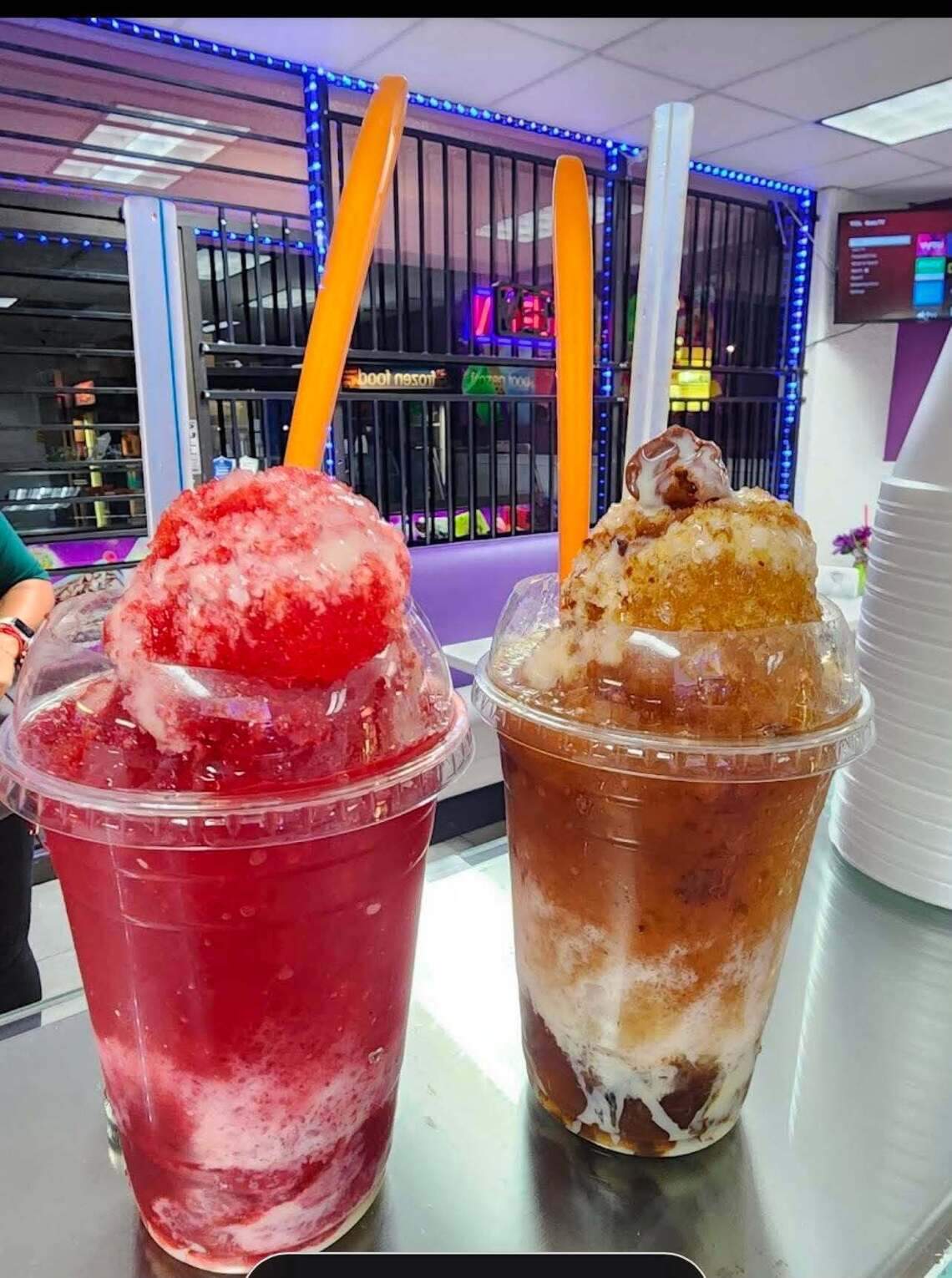 Raspados Garcia’s menu has a wide variety of drinks and snacks.