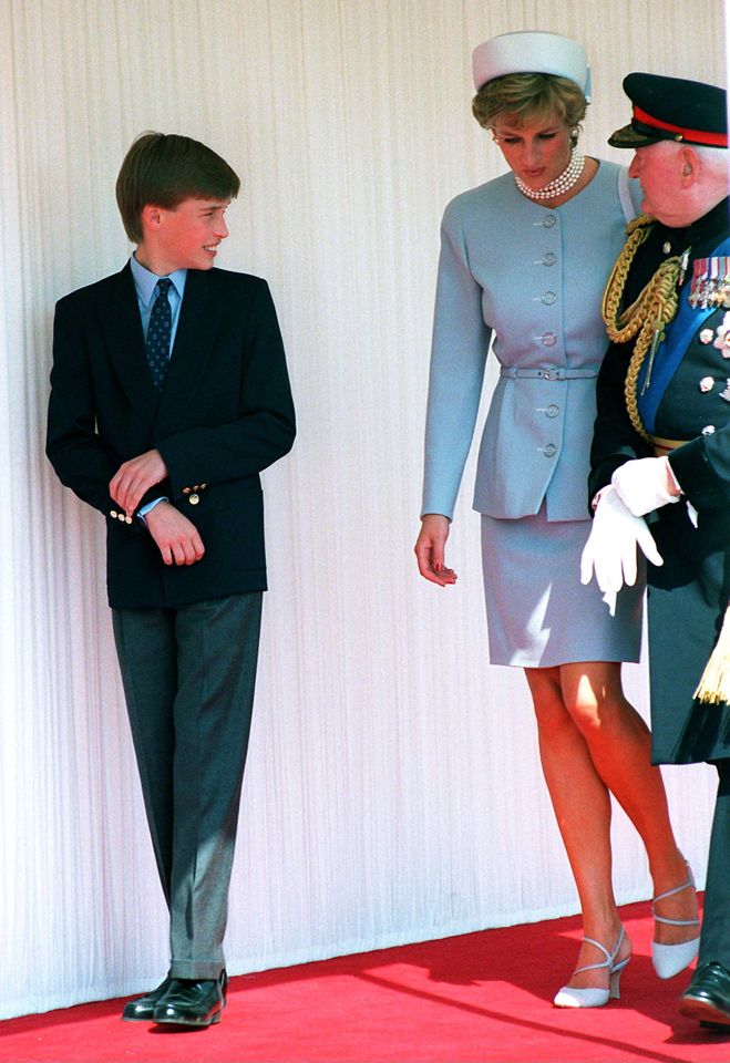 Prince William and Princess Diana.
