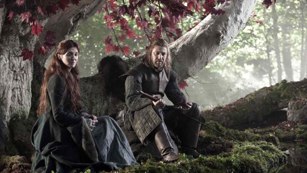 Catelyn and Ned Stark in 'Game of Thrones' (Image: HBO)