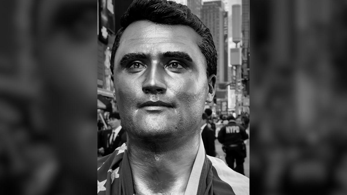 Artist behind viral, $100K Charlie Kirk statue to go up in Times Square says it has no buyers