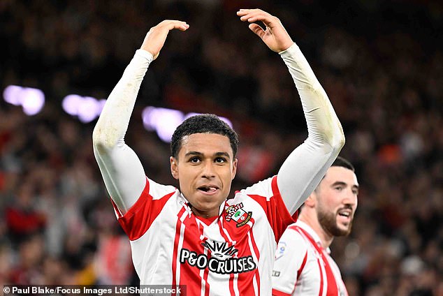 Shea Charles, 22, has been subject of several bids from Leeds but Southampton want more