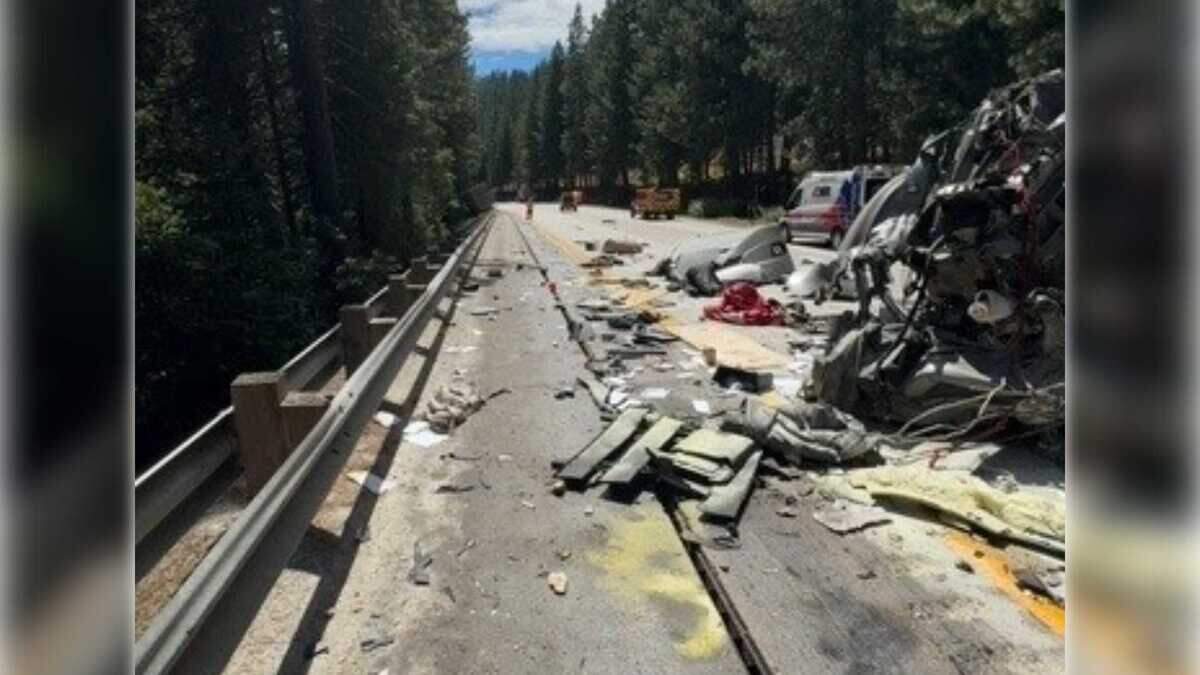 I-80 in Sierra reopens after crash with 2 big rigs, 10 vehicles near Blue Canyon