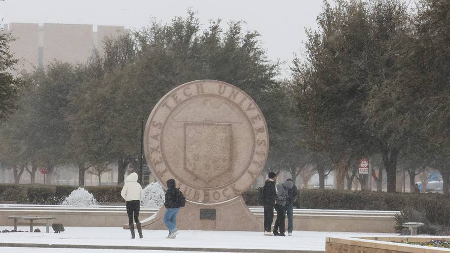 Sometimes it snows in Lubbock, Texas