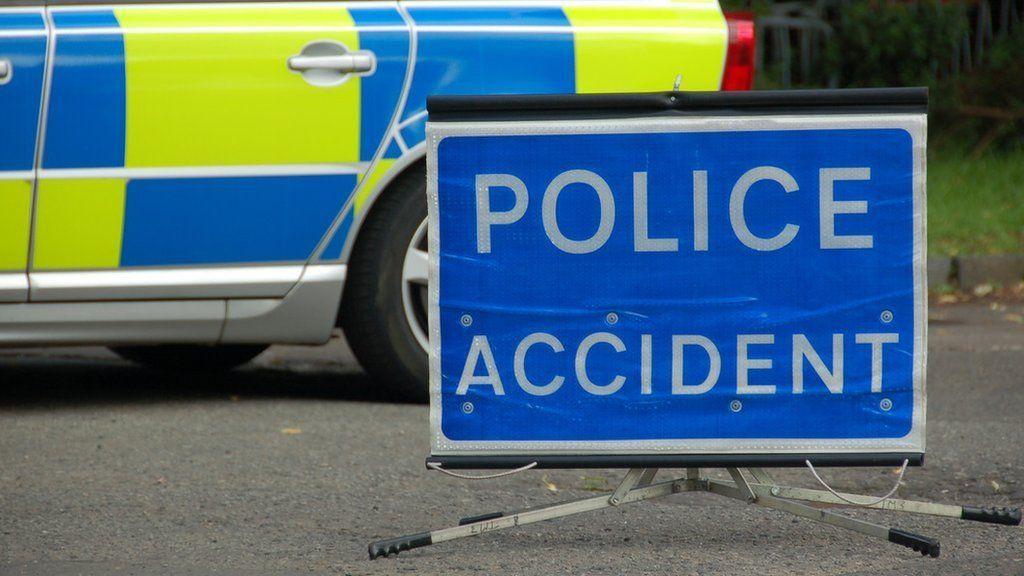 Van fire and serious crash causes A14 disruption