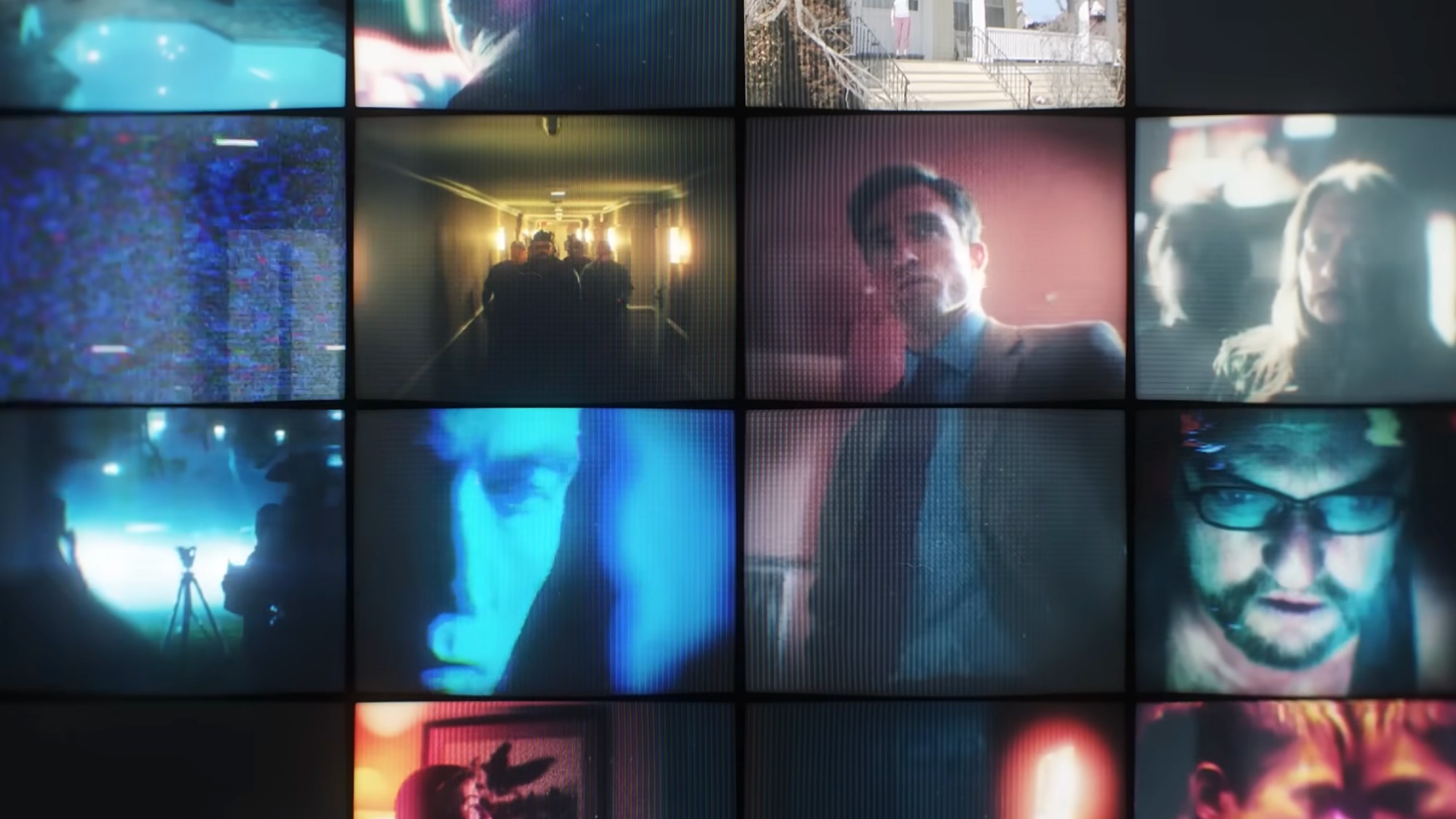 A number of television screens in 16 different boxes from the Primetime trailer