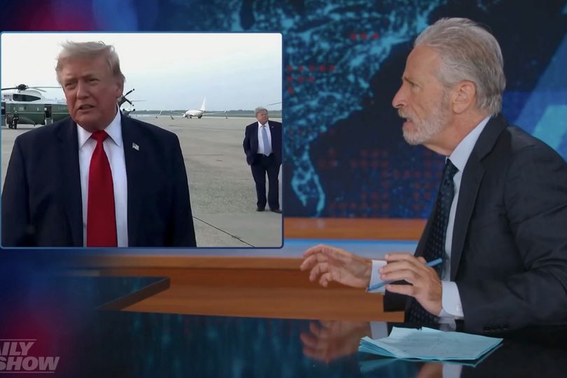 Jon Stewart speculated that the president used a body double